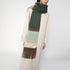 Miu Miu Striped wool scarf with fringes